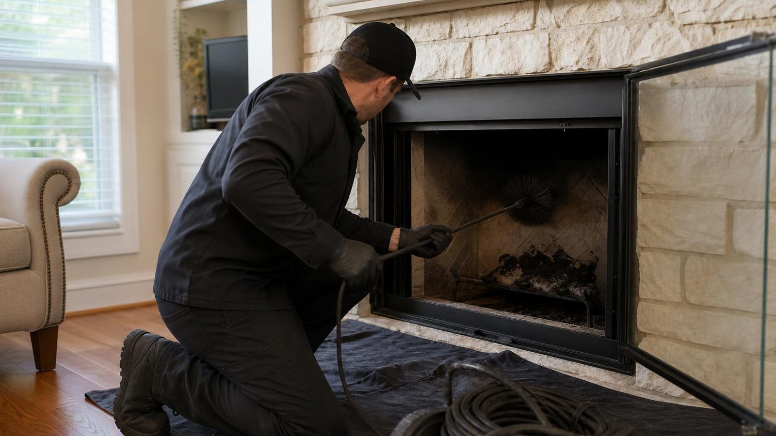 Practical chimney sweep & inspection in Dallas